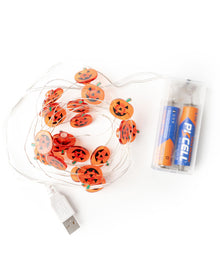 Mini Kürbis Lichterkette als Halloween Deko