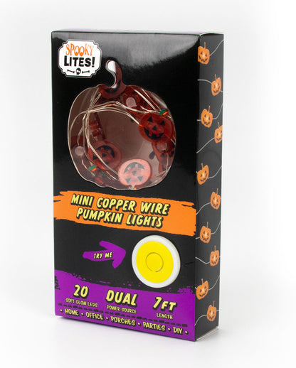 Mini Kürbis Lichterkette als Halloween Deko