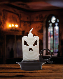 Halloween Mini-Lantern with colorfull Flickering Light 7cm