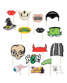 Halloween Party Foto Booth Set 16-teilig