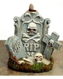 Halloween RIP Grabstein Backflow Räucherkegelhalter