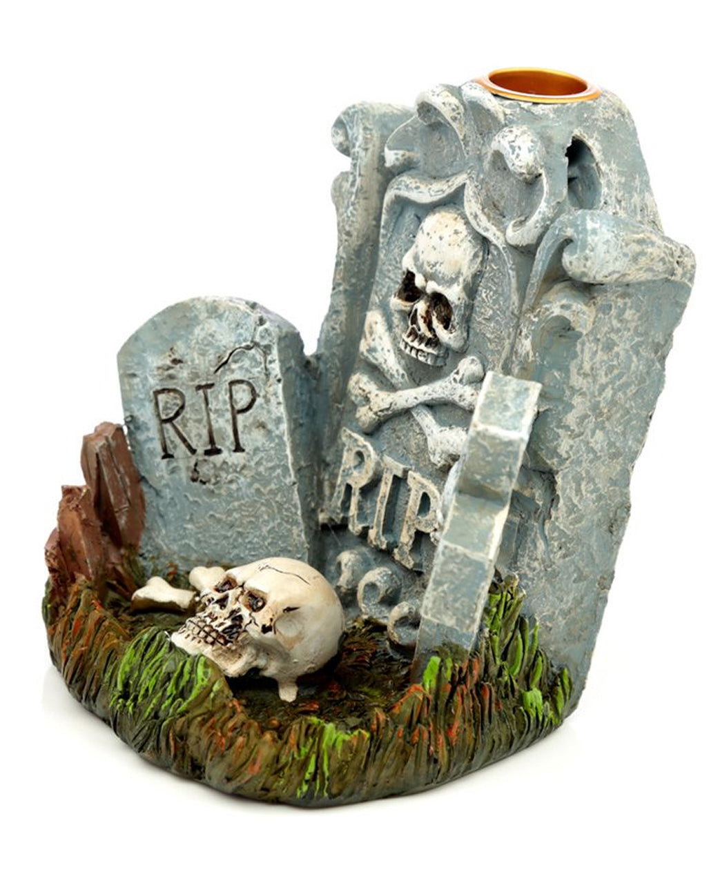 Halloween RIP Tombstone Backflow Incense Cone Holder