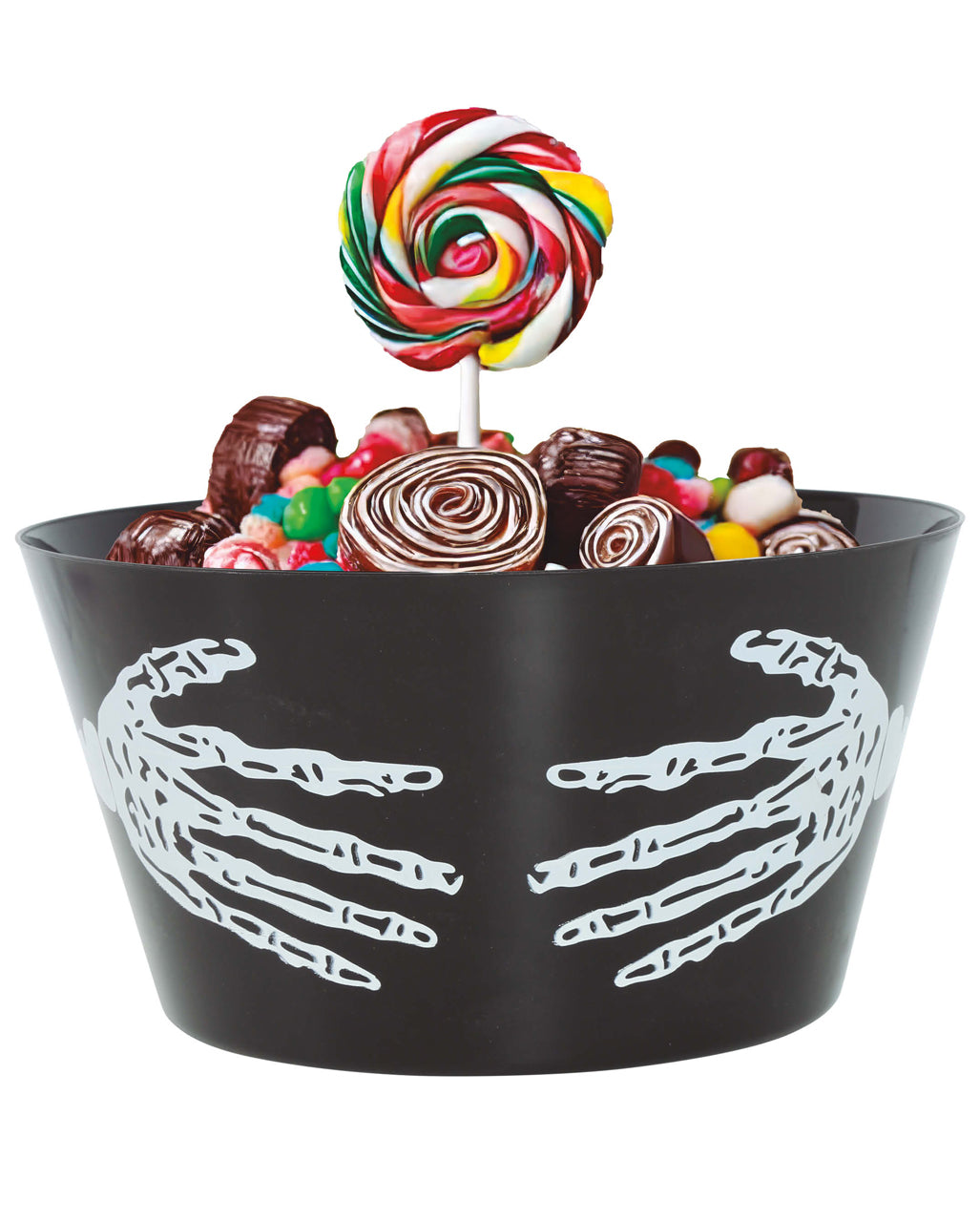 Halloween Bowl With Skeleton Hand 30cm