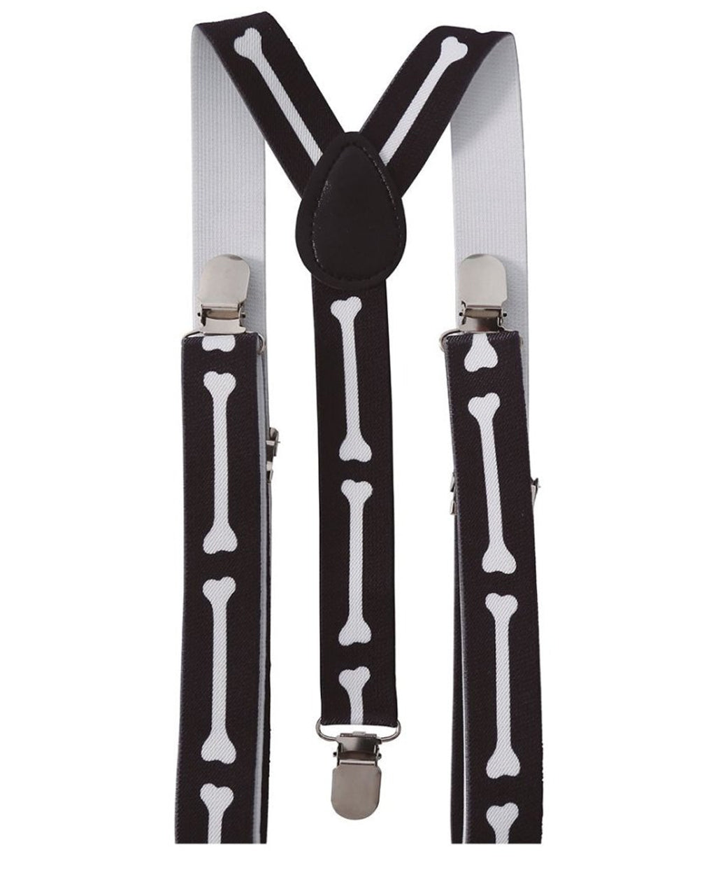 Halloween Skelett Hosenträger mit Knochenmotiv