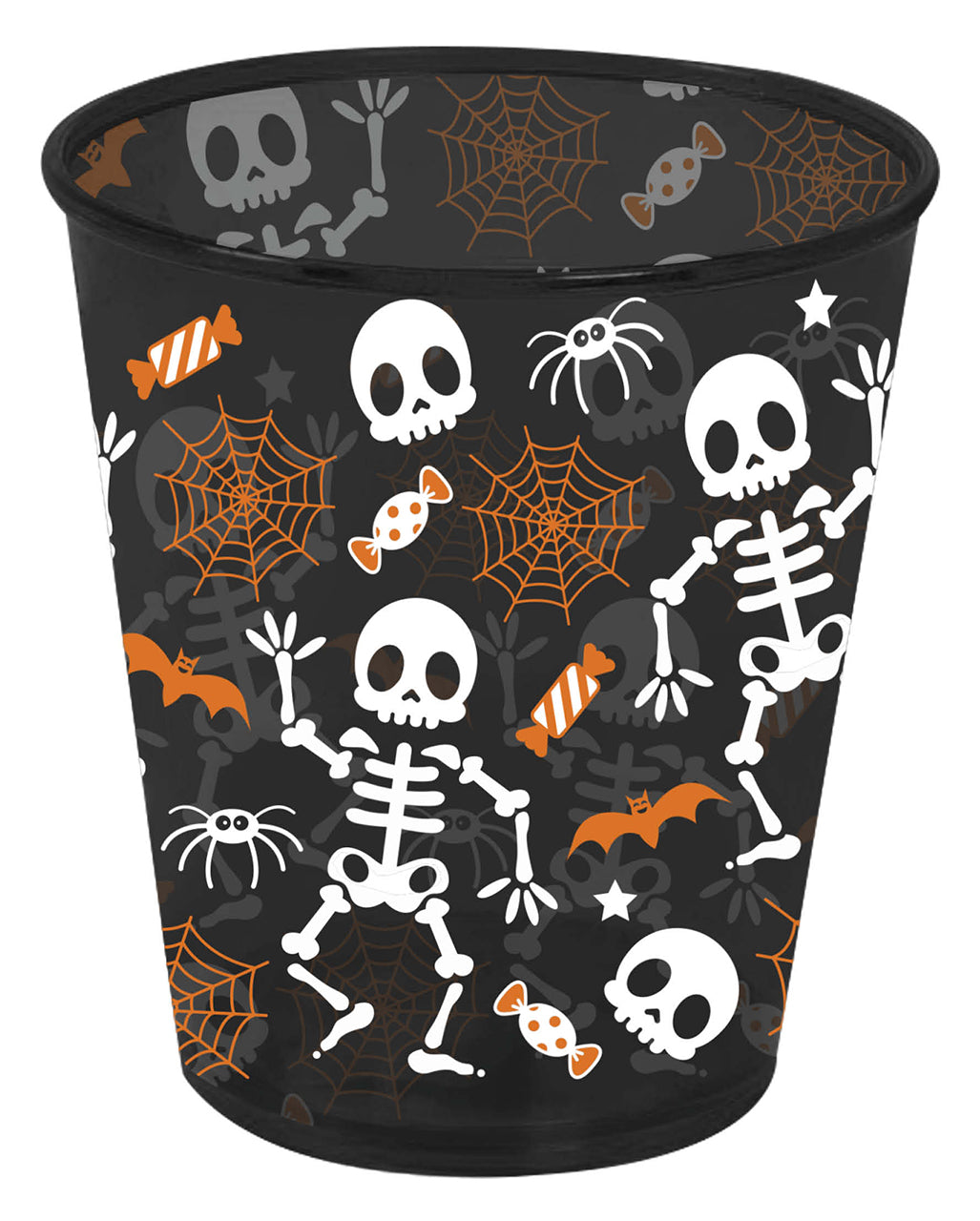 Halloween Skeleton & Cobwebs Party Cup 10cm
