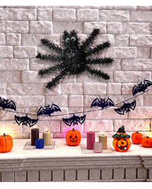 Halloween Spinne aus Lametta