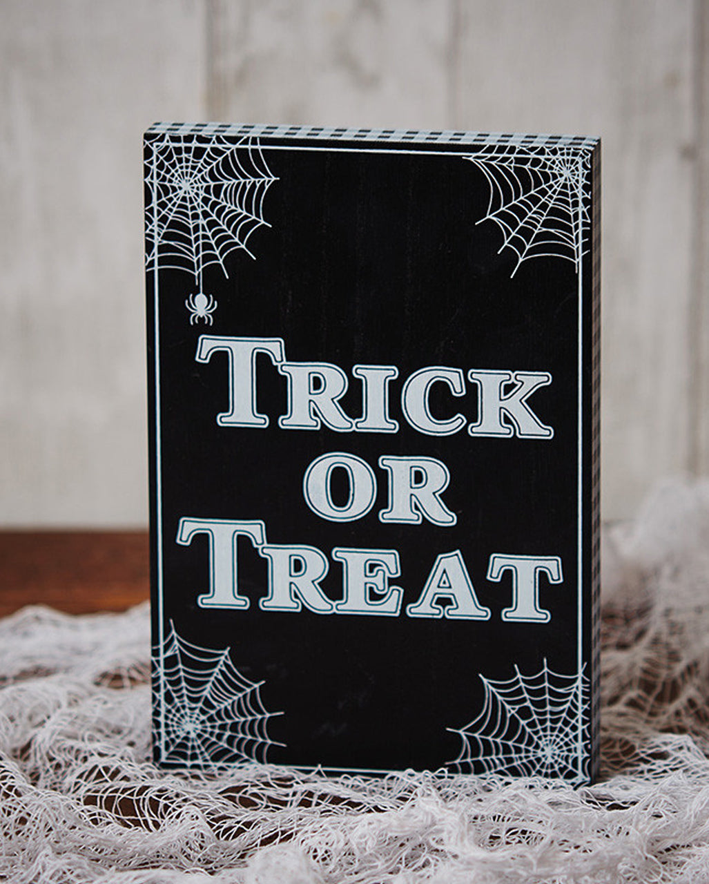 Halloween Trick Or Treat Block Stand