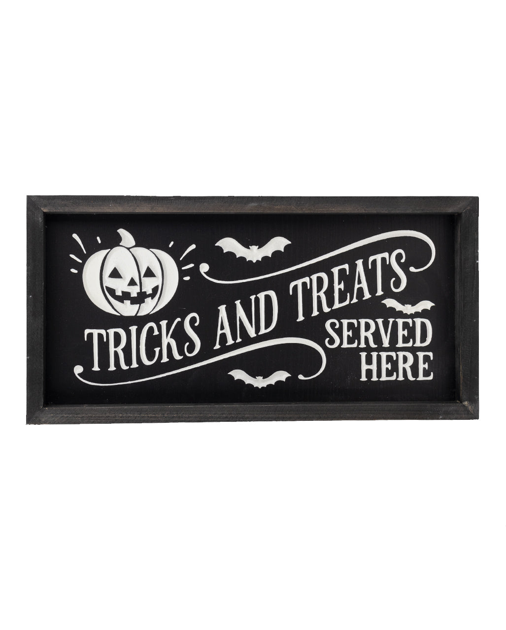 Tableau Mural D'Halloween "Tricks And Treats Served Here" 41cm
