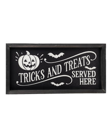 Murale Di Halloween "Tricks And Treats Served Here" 41 Cm