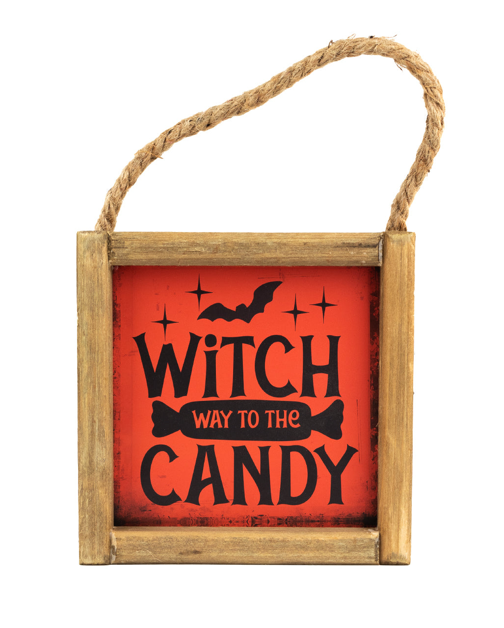 Tableau Mural D'Halloween "Witch Way To The Candy" 15cm