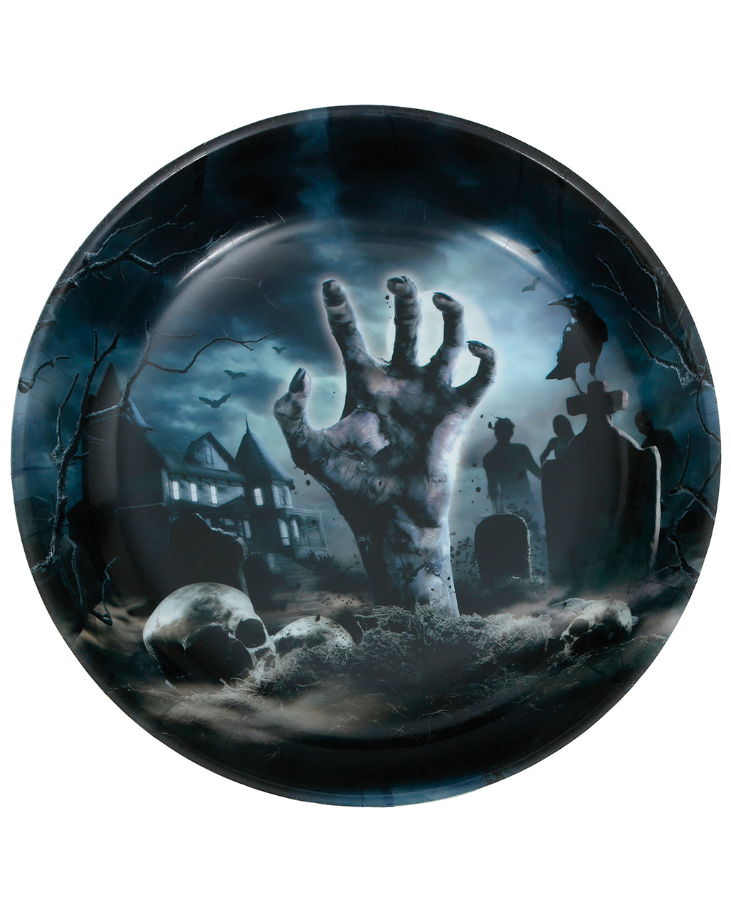 Halloween Zombie Graveyard Bowl