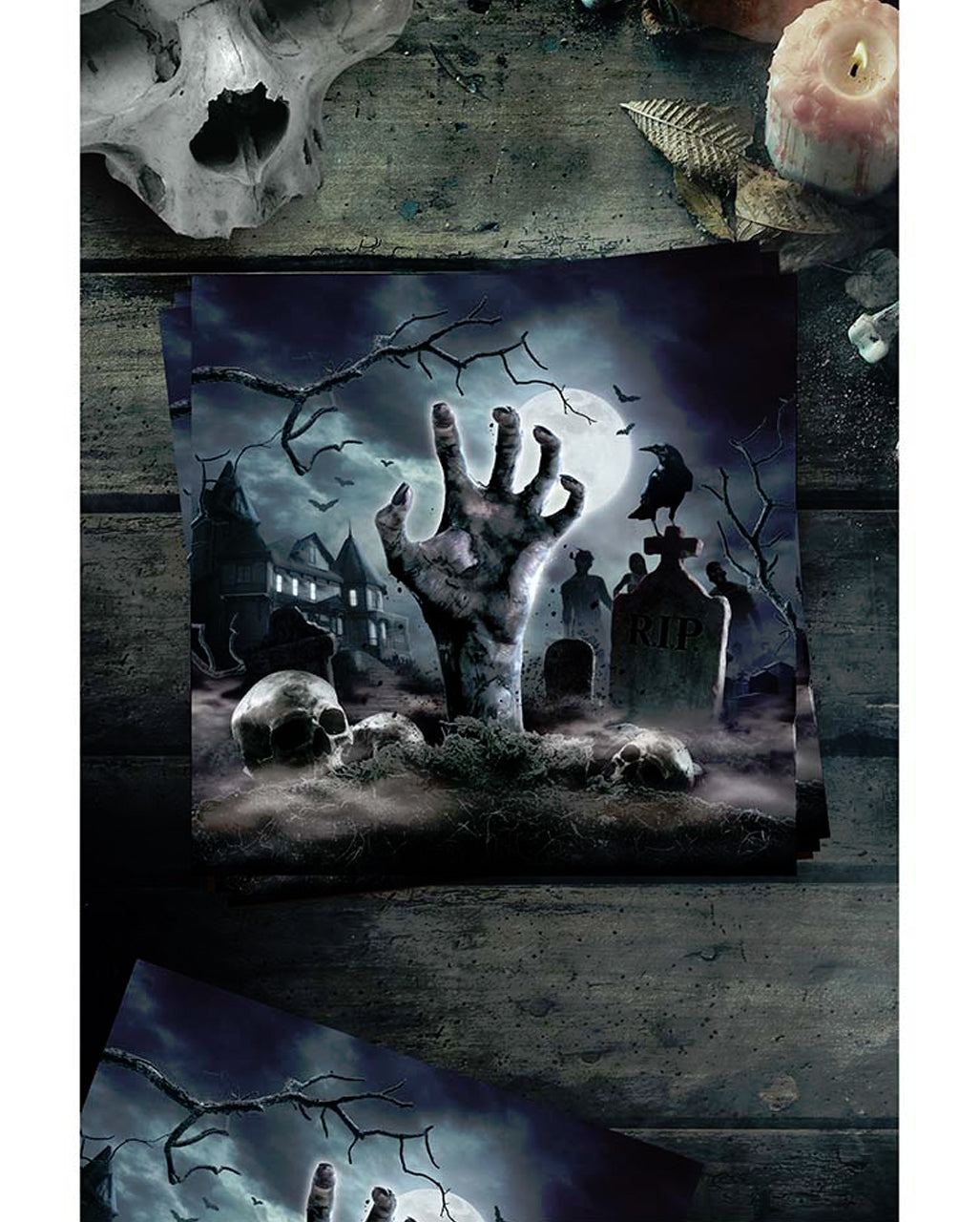 Halloween Zombie Friedhof Servietten 12 St.