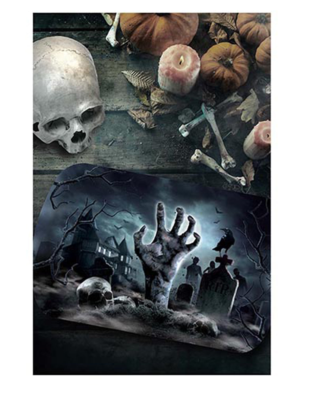 Halloween Zombie Graveyard Tray