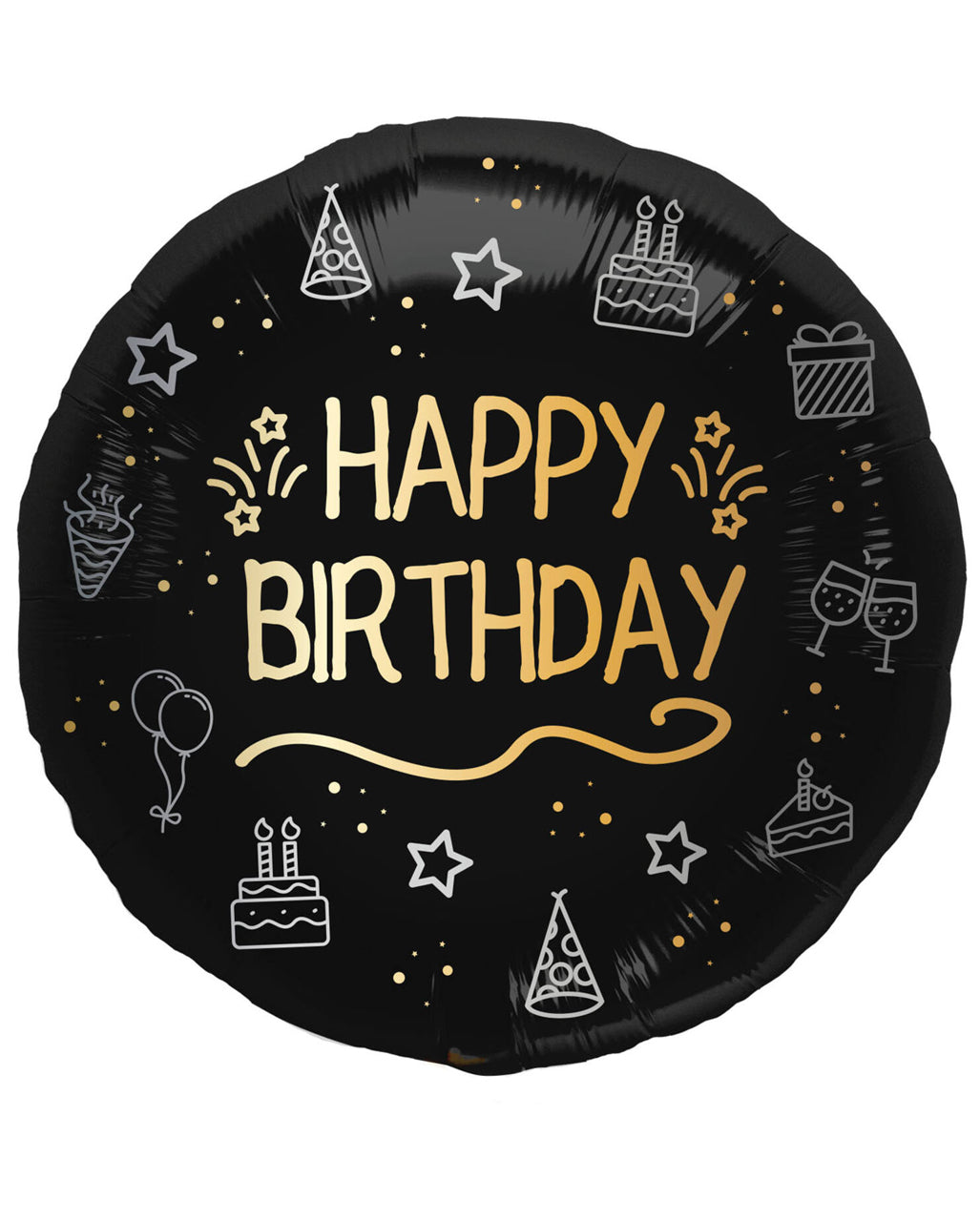 Happy Birthday Shining Glam - Foilenballon 45cm