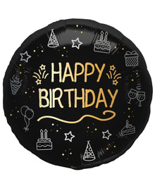 Happy Birthday Shining Glam - Foilenballon 45cm