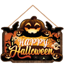 Happy Halloween Holzschild 35x20cm