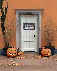 Happy Halloween Wooden Sign 19x34cm