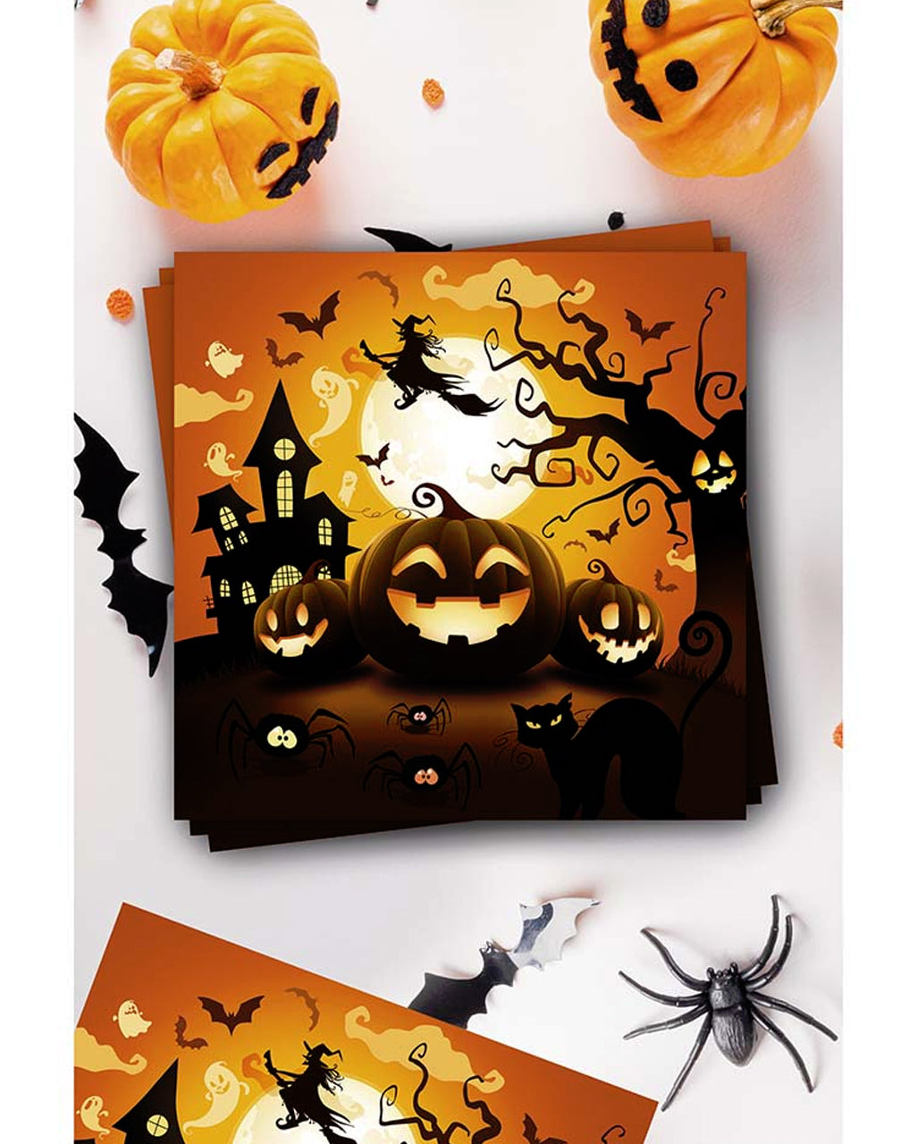 Happy Halloween Kürbis Servietten 12 St.