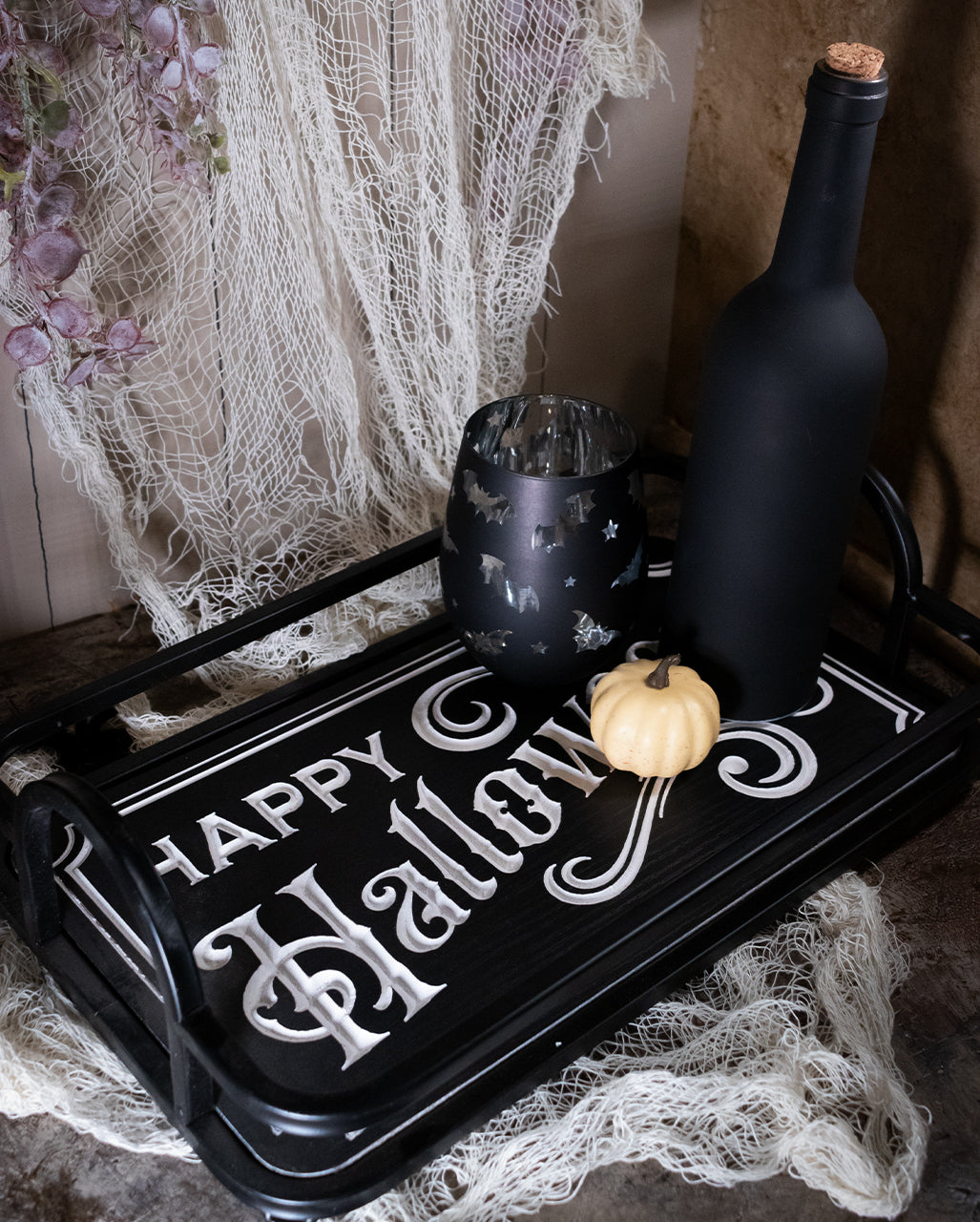 Vrolijk Halloween Houten Dienblad