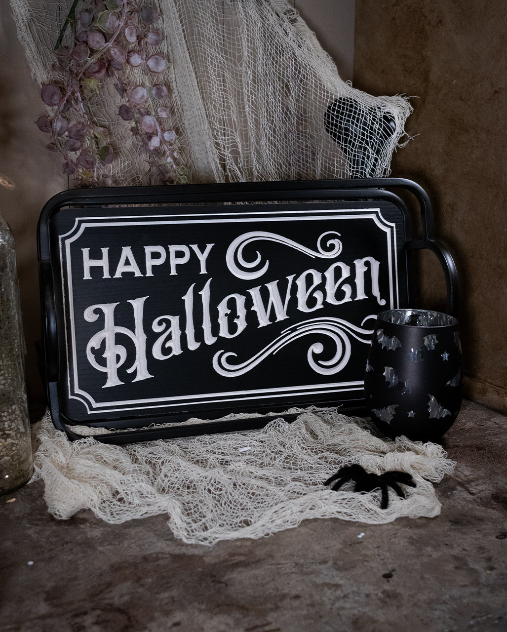 Vrolijk Halloween Houten Dienblad