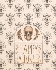 Vintage Happy Halloween & Skull Geschirrtuch