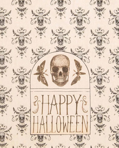 Vintage Happy Halloween & Skull Geschirrtuch