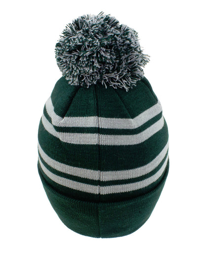 Bonnet Tricoté Harry Potter Slytherin Avec Pompon