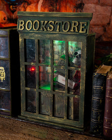 Libreria Stregata Halloween Animatronic Con Luci E Suoni 35 Cm