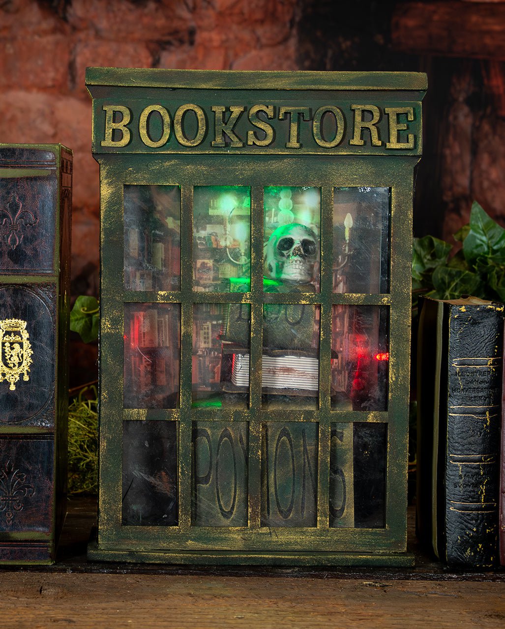 Haunted Bookstore Halloween Animatronic With Light & Sound 35cm