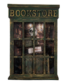 Libreria Stregata Halloween Animatronic Con Luci E Suoni 35 Cm