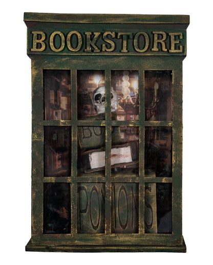 Haunted Bookstore Halloween Animatronic With Light & Sound 35cm