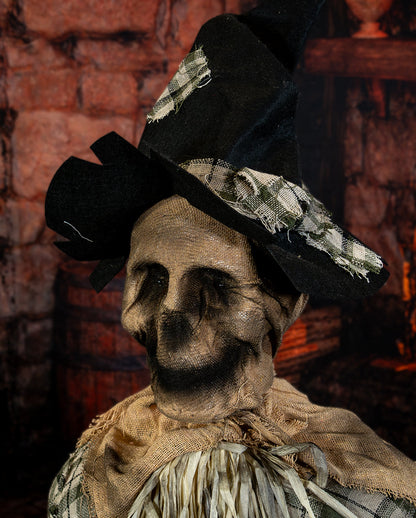 Haunted Vogelscheuche auf Schaukelstuhl Animatronic 120cm