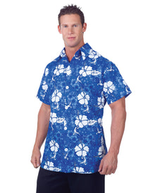 Blaues Hawaii Hemd Plus Size