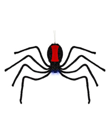 Sich Abseilende Schwarze Witwe Halloween Animatronic 58cm