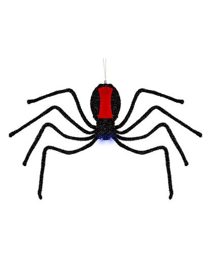 Sich Abseilende Schwarze Witwe Halloween Animatronic 58cm