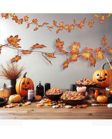 Herbstliche Ahornblatt Girlande 190 cm