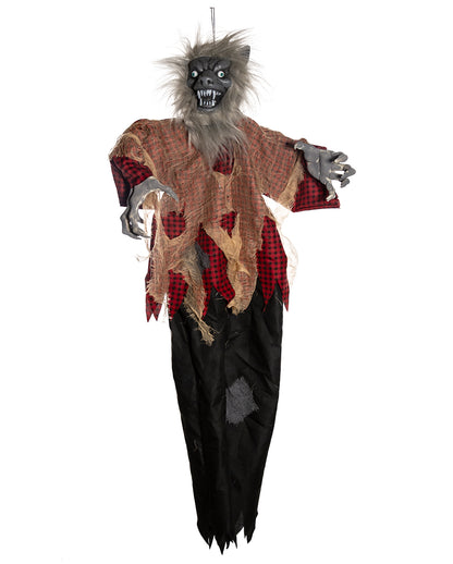 Howling Werewolf With Movement & Light-up Eyes Hanging Figure 120cm