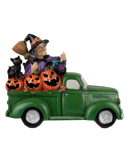 Glowing Halloween Pick Up With Witch 24cm