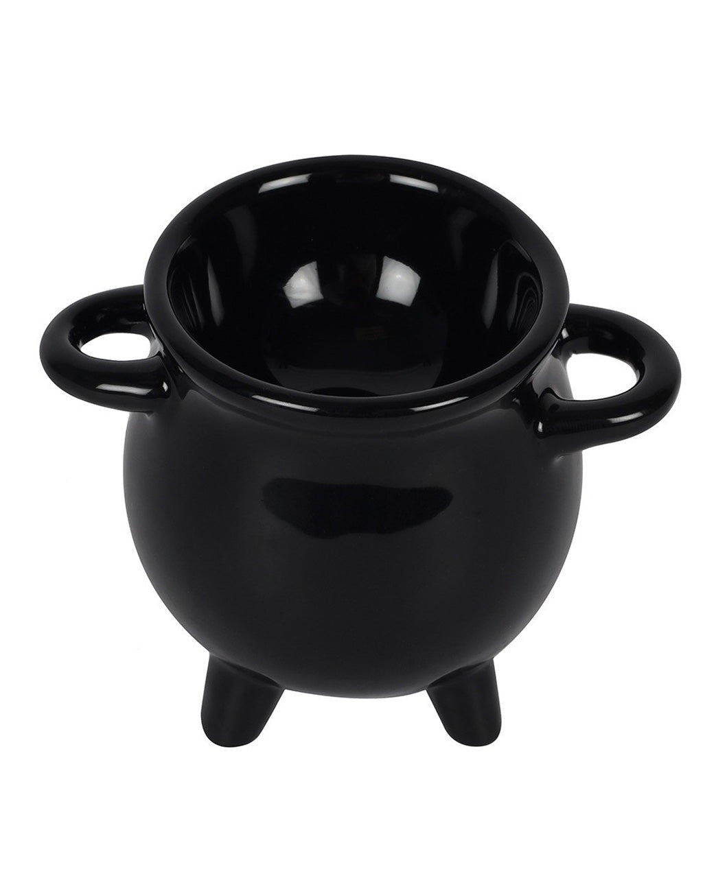 Hexenkessel mit Löffel als Eierbecher