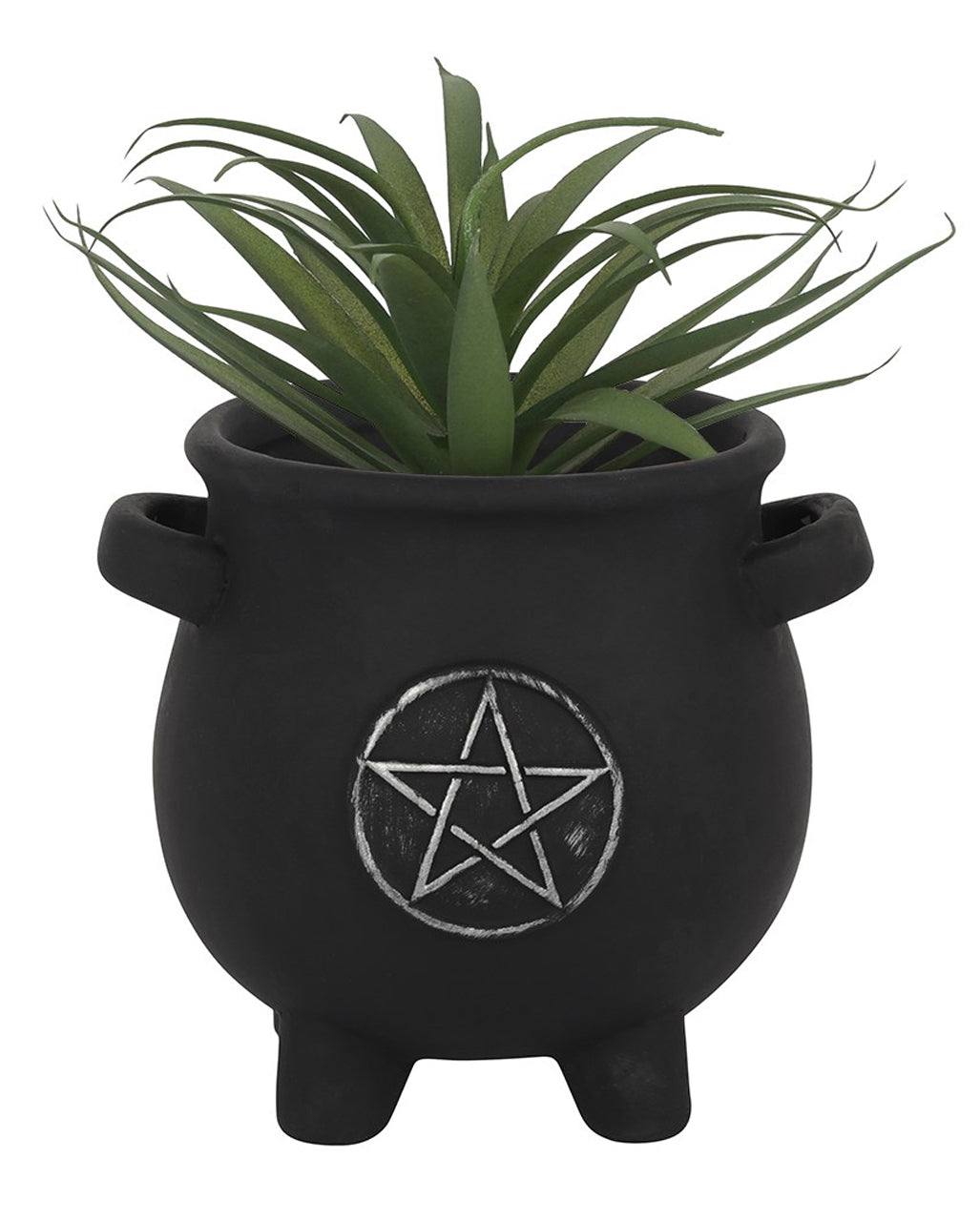 Witch Cauldron With Pentagram Plant Bowl