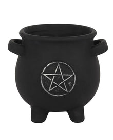 Hexenkessel mit Pentagramm Pflanzenschale