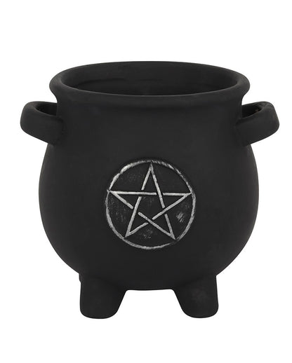 Witch Cauldron With Pentagram Plant Bowl