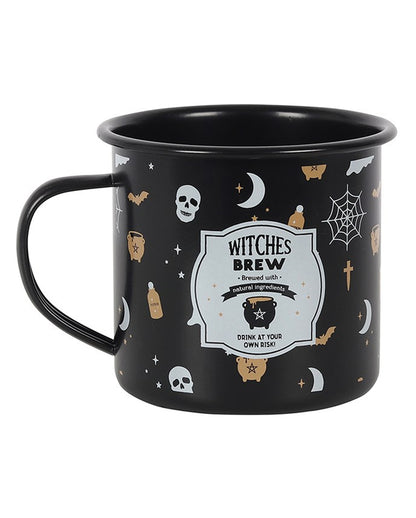 Hexentrank Emaille Tasse