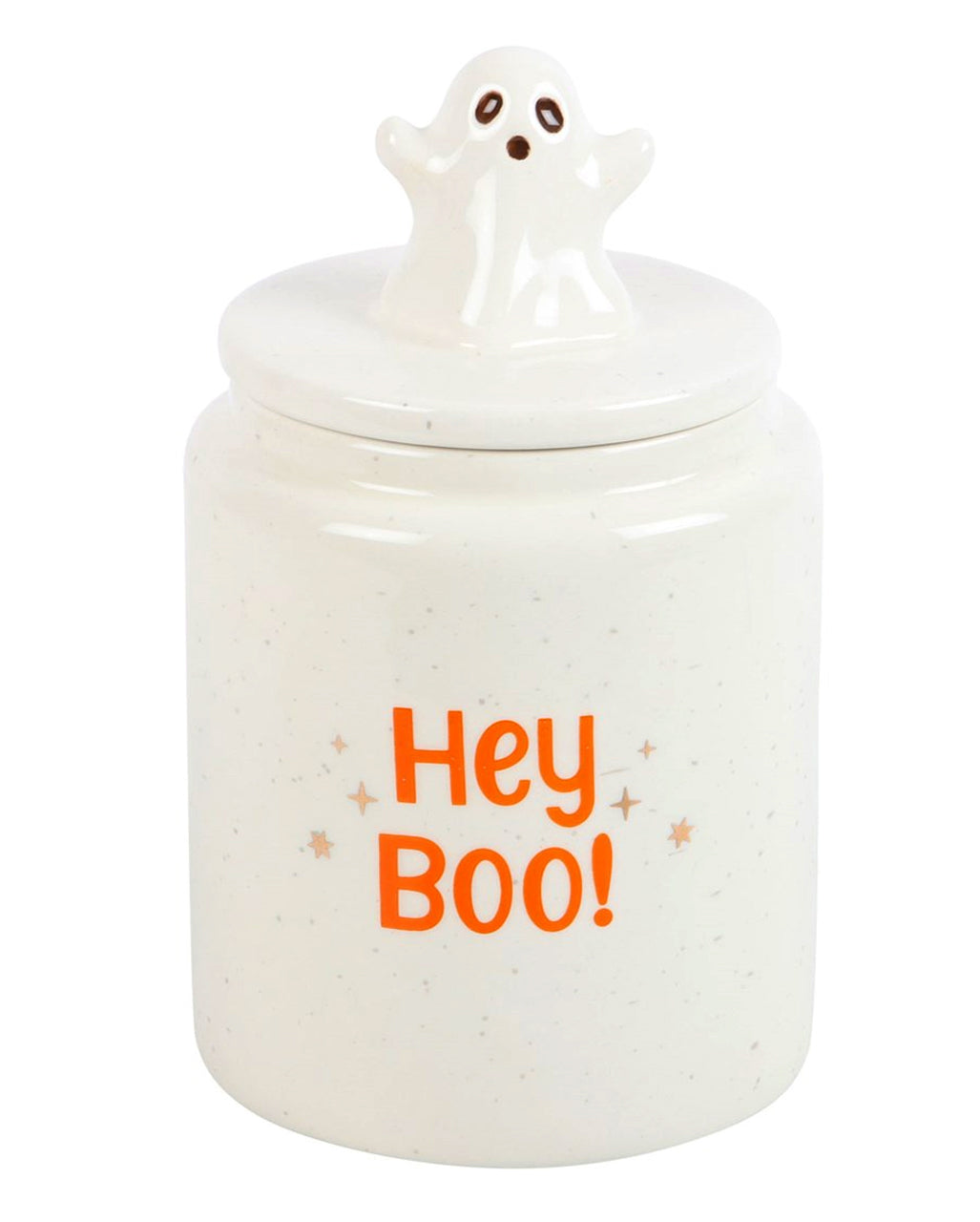 „HEY BOO“ Keramik Vorratsbehälter mit Geist 17cm