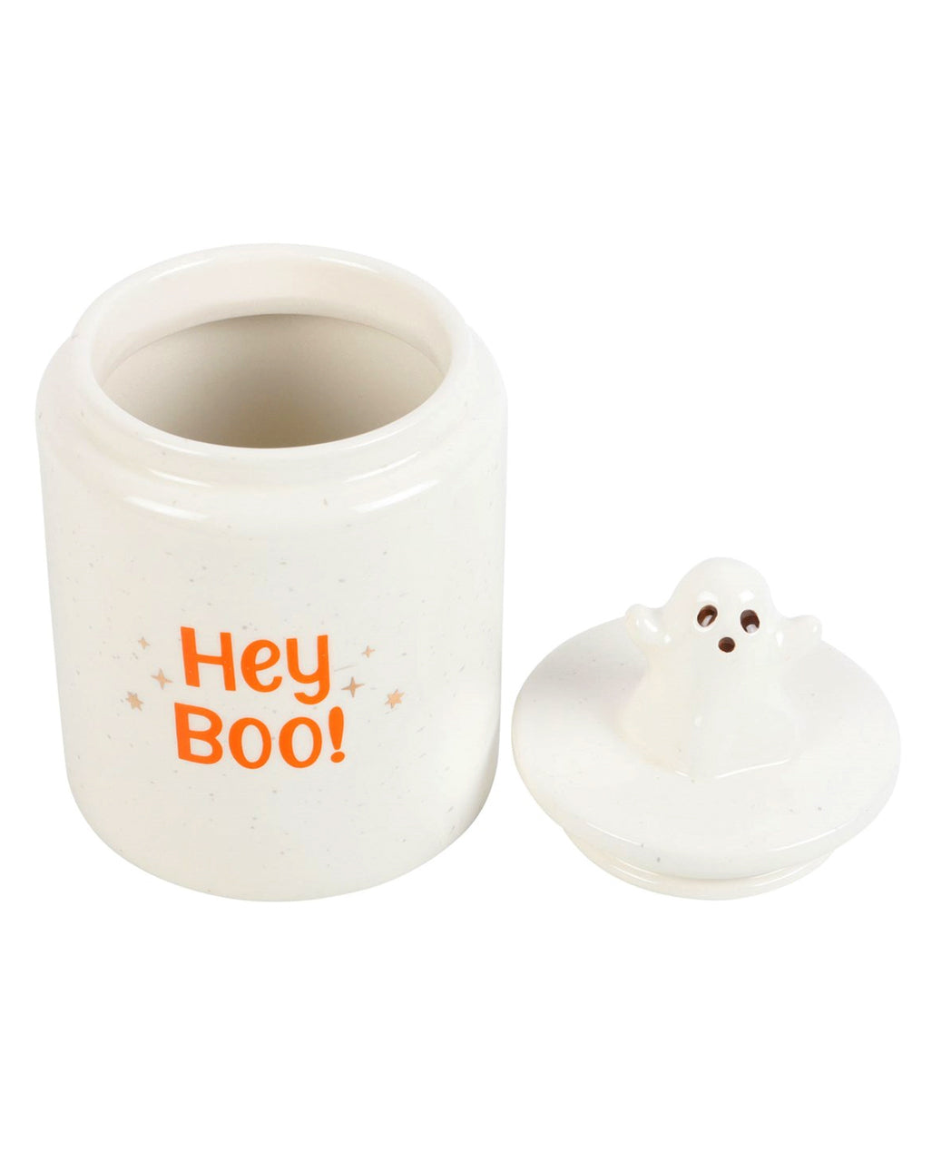 „HEY BOO“ Keramik Vorratsbehälter mit Geist 17cm
