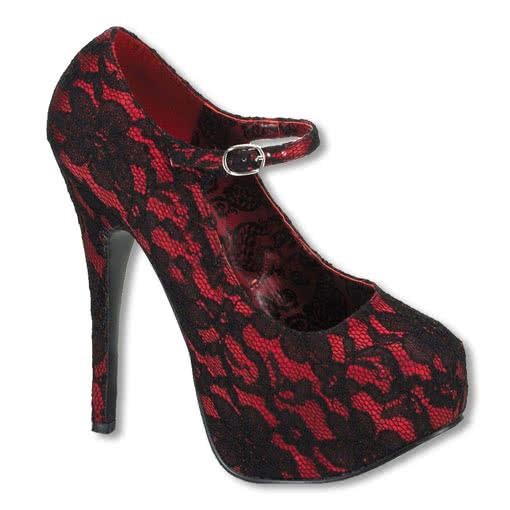 High Heels mit Spitze