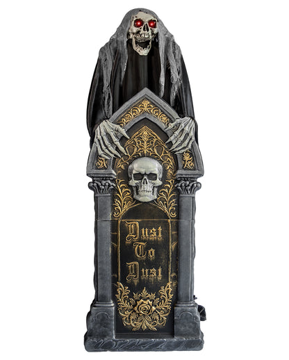 Hinter dem Grabstein Hervorhebender Fetzenreaper Animatronic 140cm