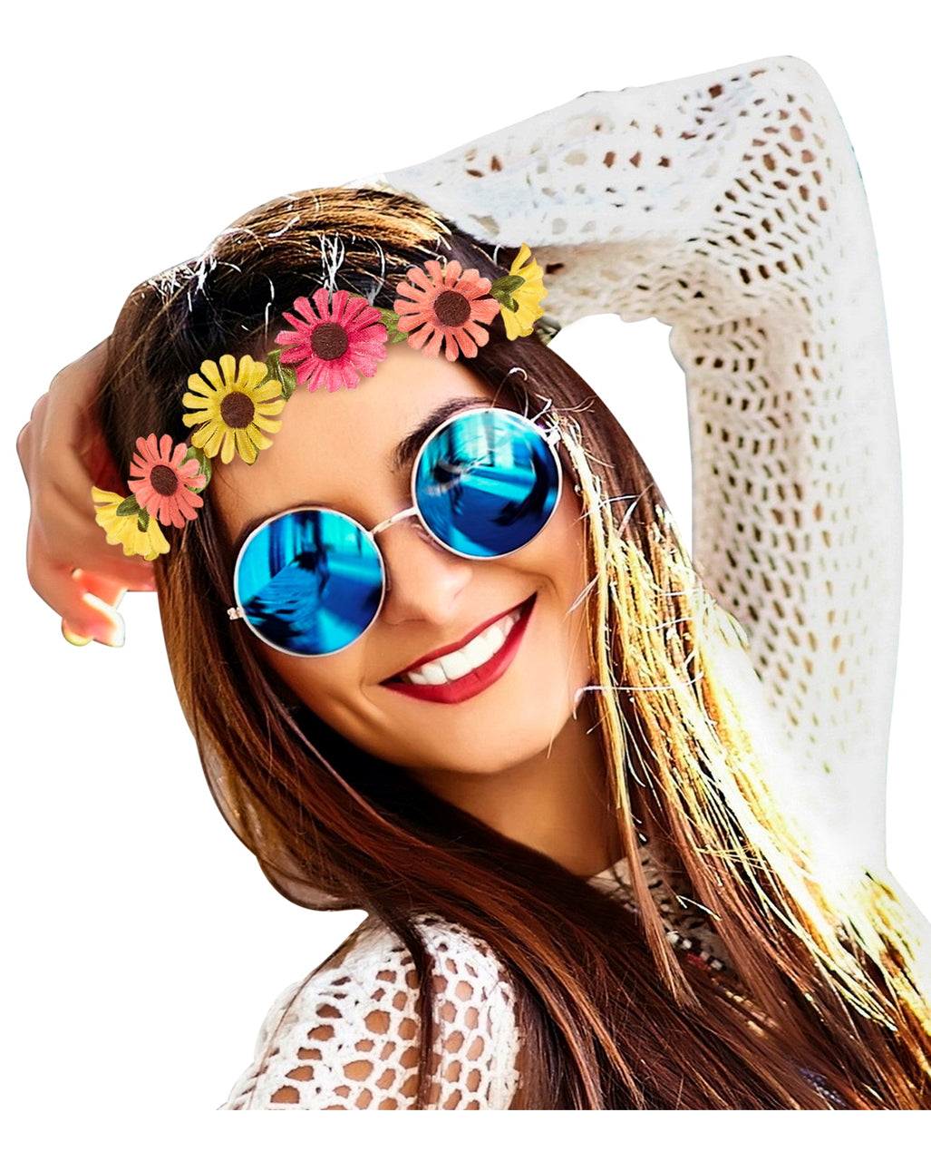 Bandeau Hippie Avec Des Fleurs