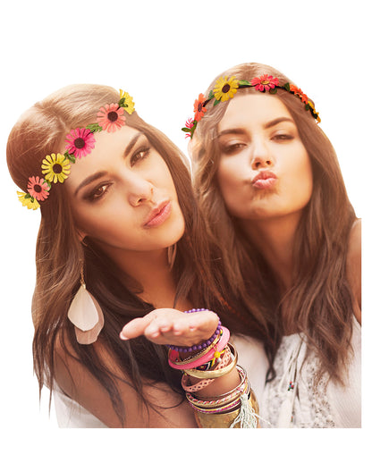 Bandeau Hippie Avec Des Fleurs