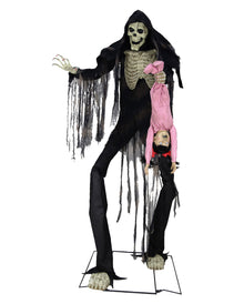 Animatronic großes Skelett mit Kind